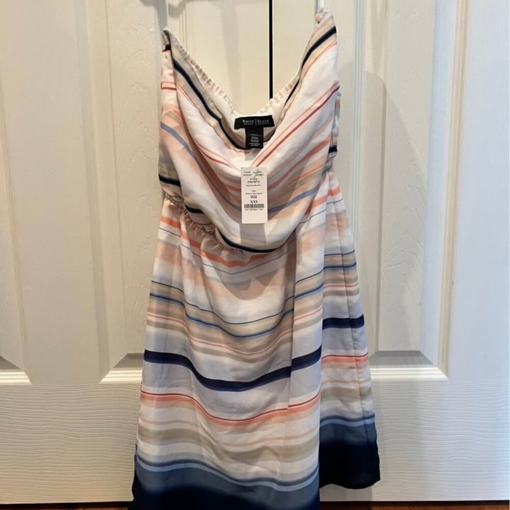 NWT White House Black Market strapless dress size XS
